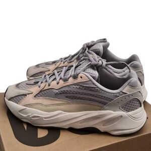 Yeezy Gray and Cream Sneakers